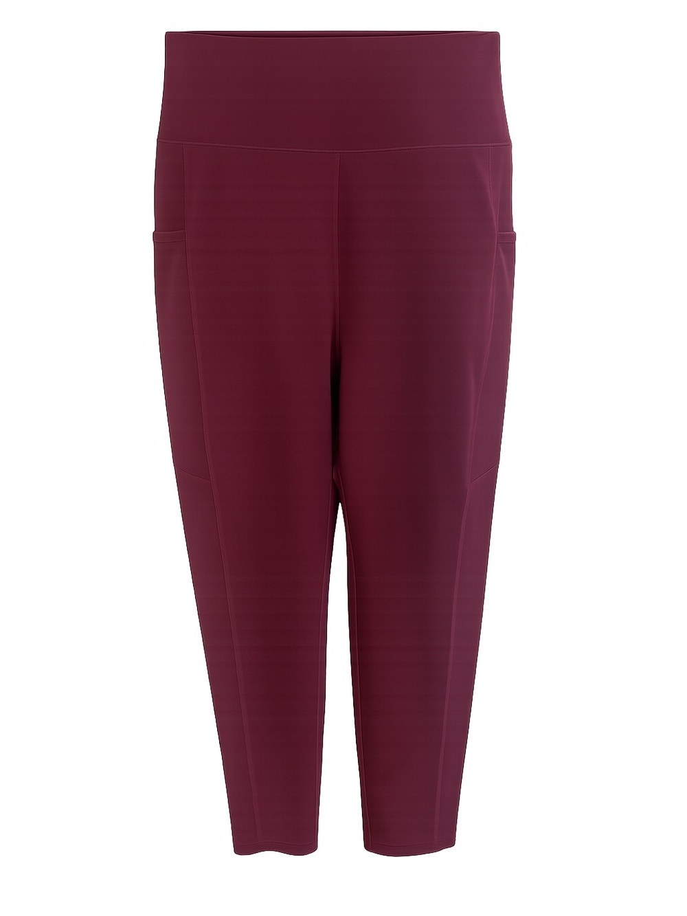 POP Fit Burgundy ~ High-Rise Cropped Pants ~ With Pockets 🩷 Like New XL